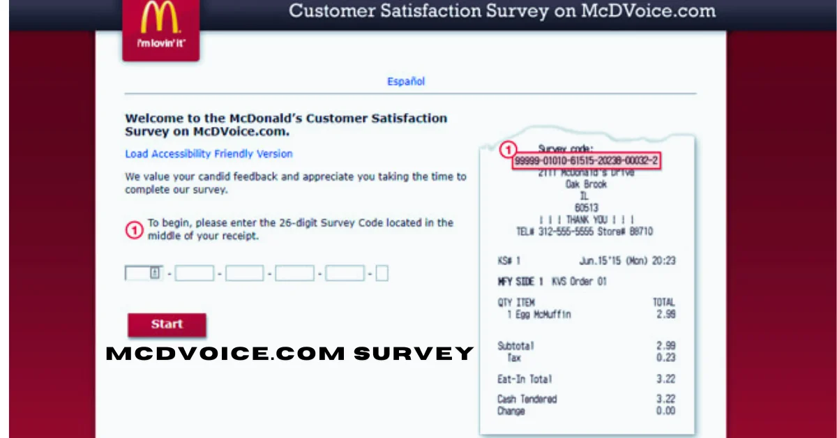 mcdvoice.com survey