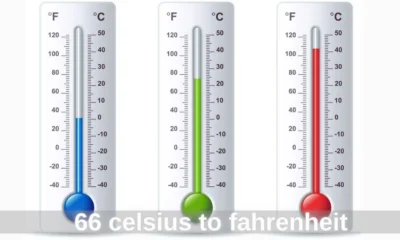 66 celsius to fahrenheit