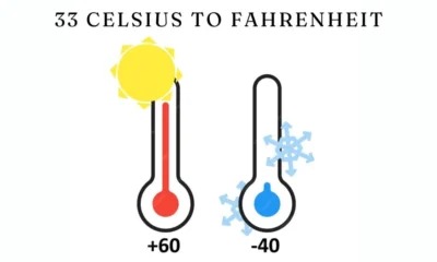 33 celsius to fahrenheit