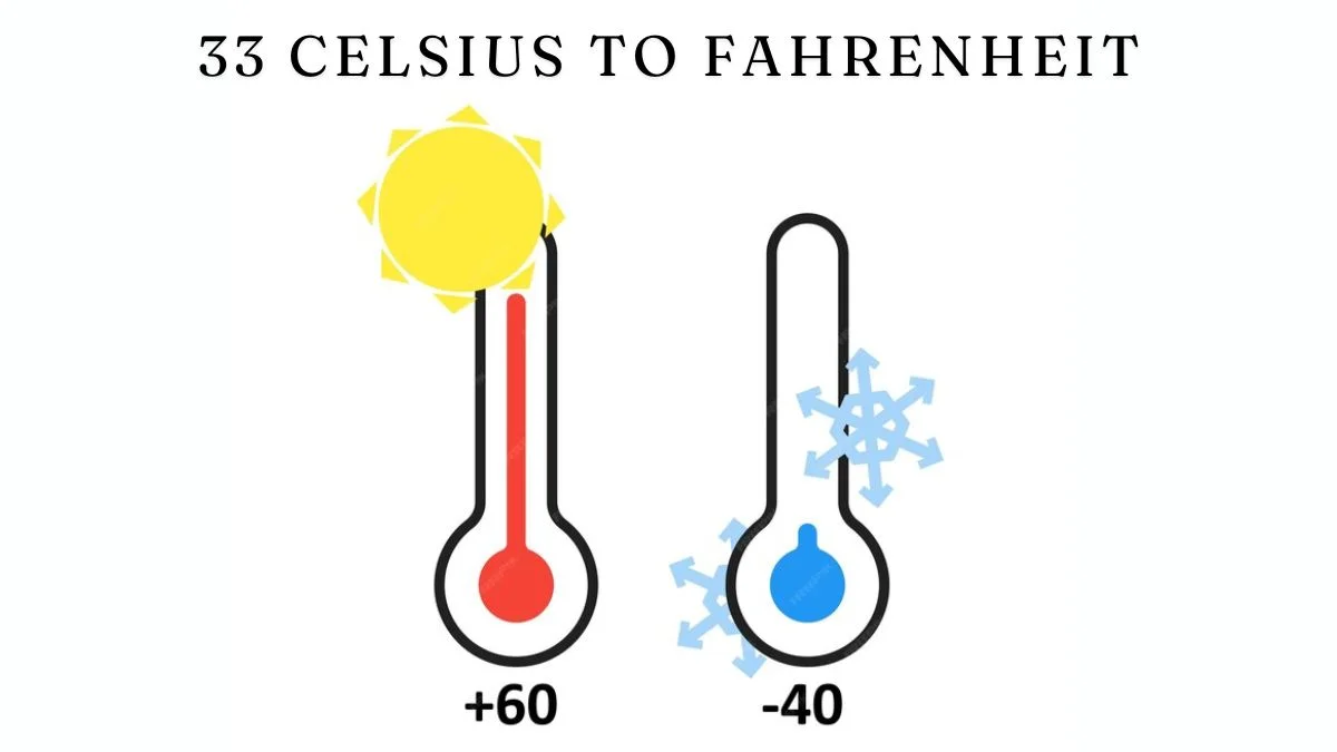 33 celsius to fahrenheit